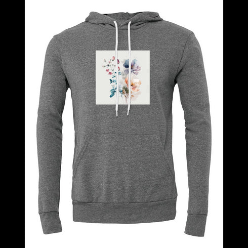 Watercolor Flower Bella canvas hoodie 3719